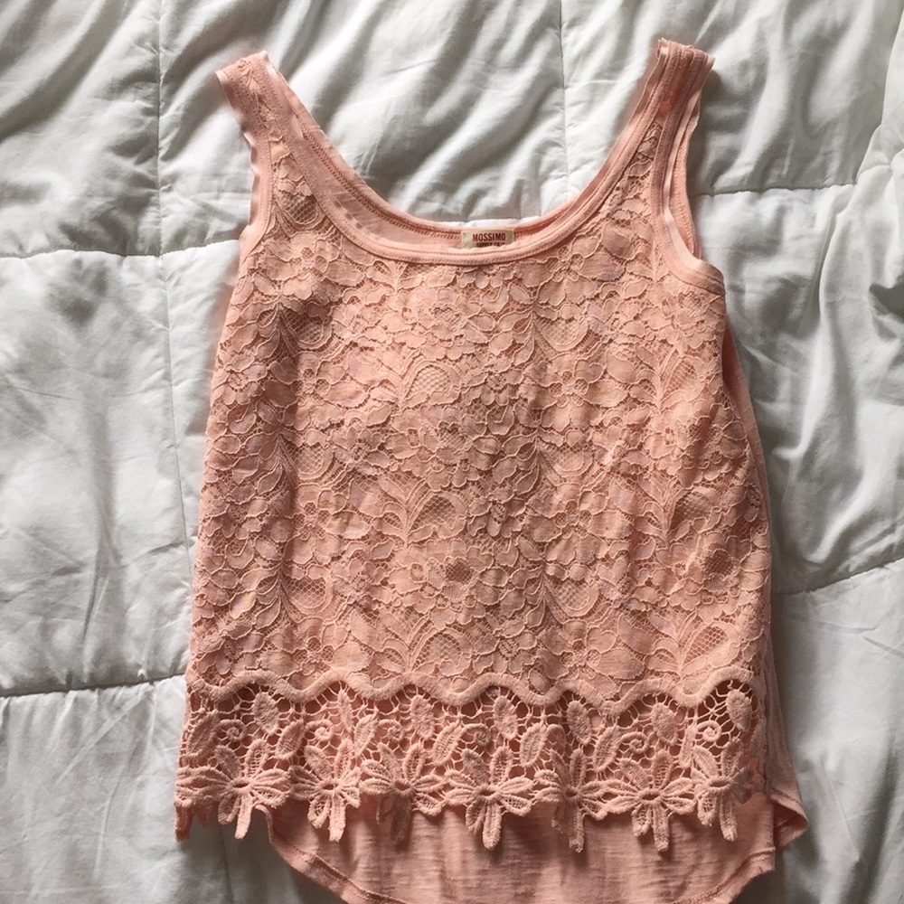 Pink Lace Tanktop
